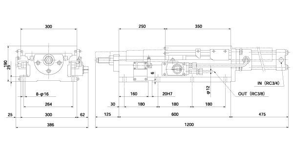 MFL 1500-250 st type dimensions