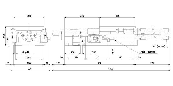 MFL 1500 - 350 st type dimensions