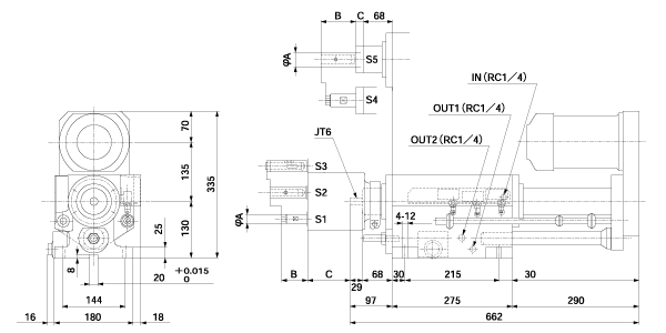 MQD 13 Dimensional drawing